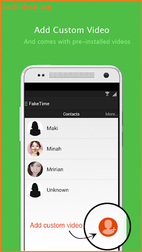 Fake video call - FakeTime 2.4 screenshot