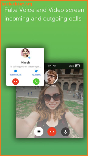 Fake video call - FakeTime for Messenger screenshot