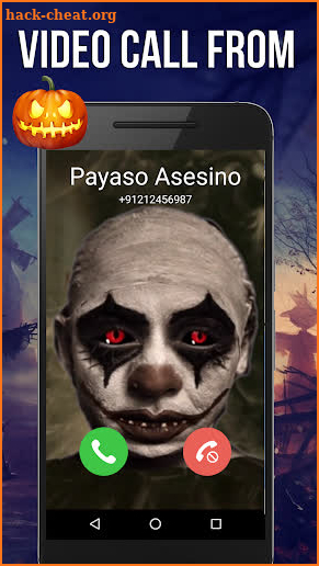Fake Video Call from Scary Clown screenshot