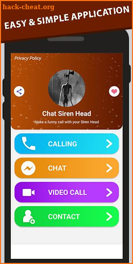 Fake video call Scary Siren Head-prank screenshot