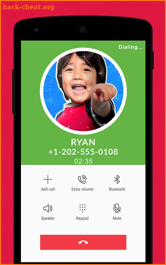 Fake Video Call with R‎уаn screenshot