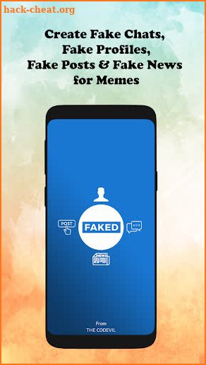 Faked - Fake chats, profiles and news for memes screenshot