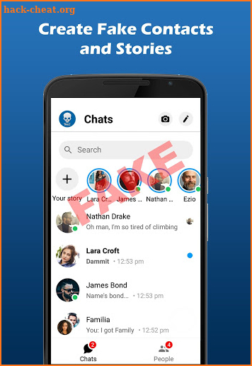 Fakenger Pro (Ad-Free) - Prank chat screenshot