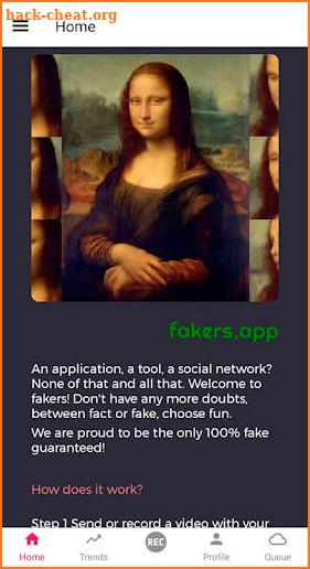 fakers.app (The DeepFake App) - Beta screenshot