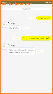 Faketalk - Chatbot screenshot