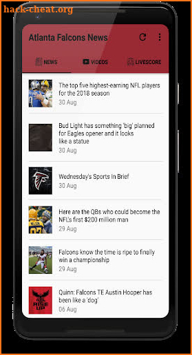 Falcons Football: Livescore & News screenshot
