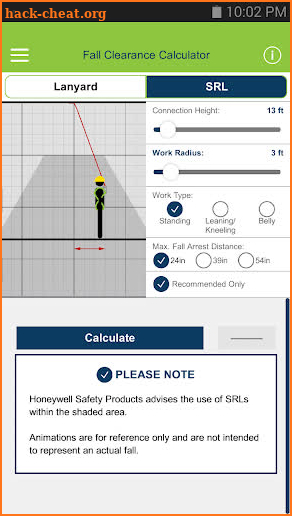 Fall Clearance Calculator screenshot