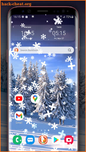 Falling Snow Wallpaper - Winter Effect screenshot