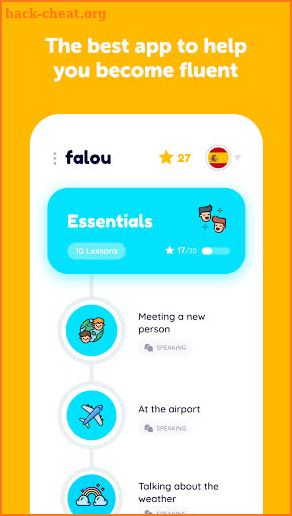 Falou - Speak Spanish, French, German... screenshot