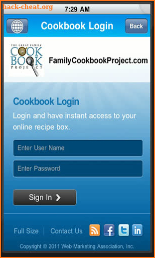 Family Cookbook Project screenshot