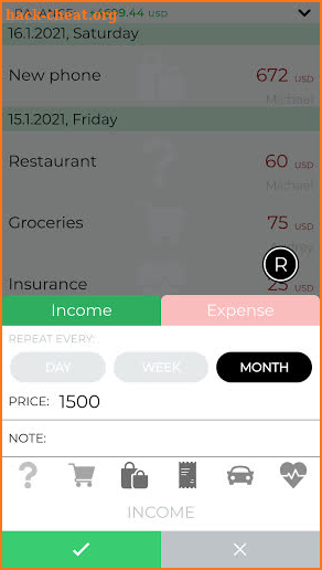 Family Finances: Shared Budget screenshot