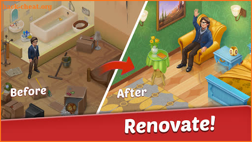 Family Hotel: Renovation & design match-3 game screenshot