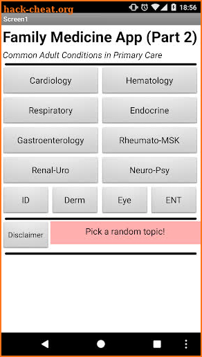Family Medicine App (Part 2) screenshot