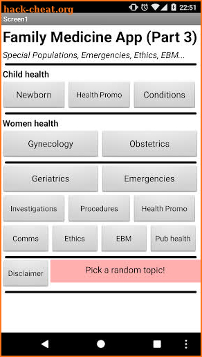 Family Medicine App (Part 3) screenshot