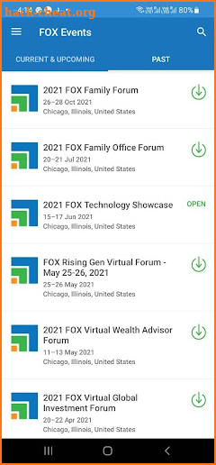 Family Office Exchange Events screenshot