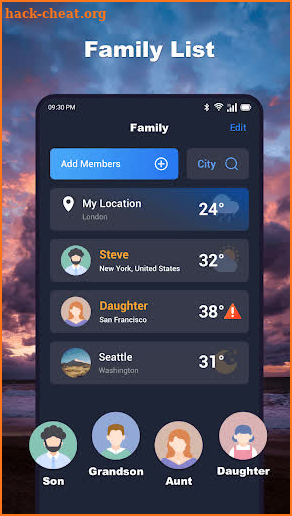 Family Weather  -Live & Alert screenshot