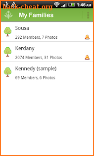 FamilyGTG - Family Tree screenshot