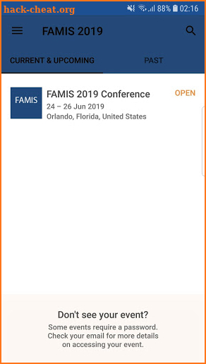 FAMIS 2019 screenshot