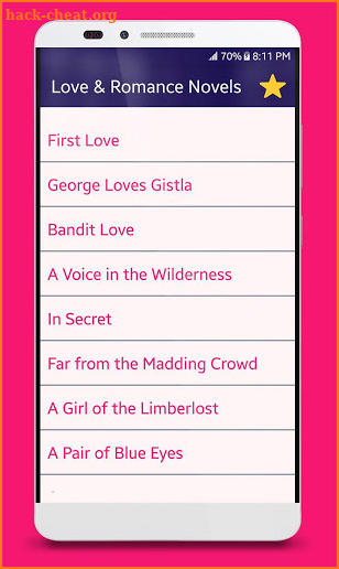 Famous Love & Romance Novels screenshot