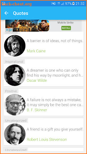 Famous Quotes screenshot