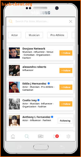 Fanbase Mobile screenshot