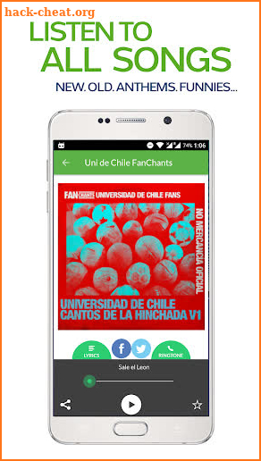 FanChants: Uni. de Chile Fans Songs & Chants screenshot
