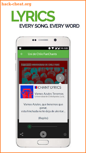 FanChants: Uni. de Chile Fans Songs & Chants screenshot