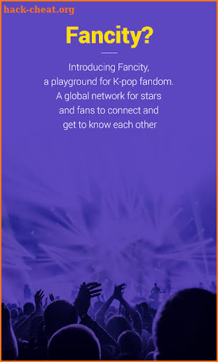Fancity - kpop fan network screenshot