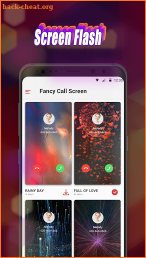 Fancy Call Screen-color phone caller flash themes screenshot