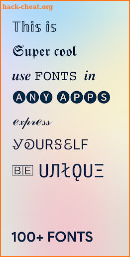 FANCY: cool fonts and stylish text generator screenshot