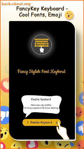 Fancy Fonts & Emoji Keyboard - Cool Fonts Style screenshot
