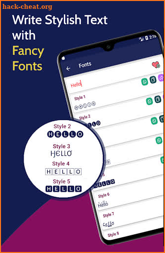 Fancy Fonts - Stylish Text Generator screenshot