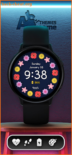 Fancy Girl Wear OS Watch Face screenshot