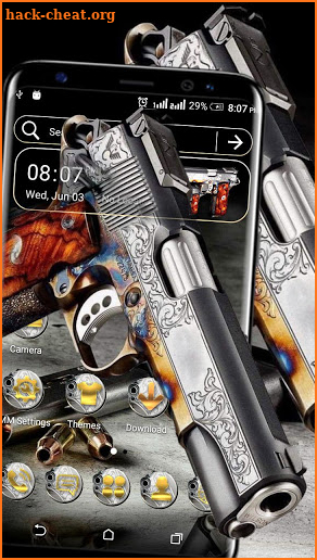 Fancy Gun Launcher Theme screenshot