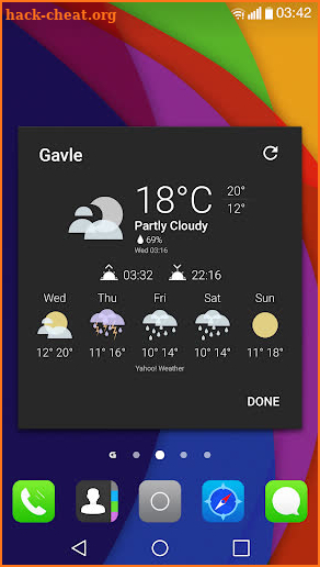 Fancy theme for Chronus Weather Icons screenshot