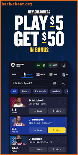 FanDuel Picks screenshot
