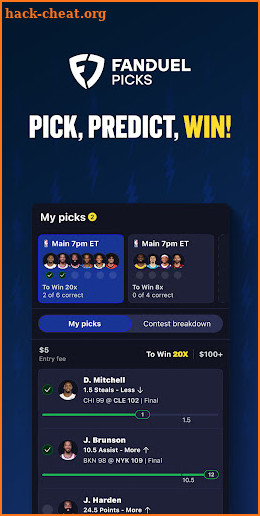 FanDuel Picks screenshot