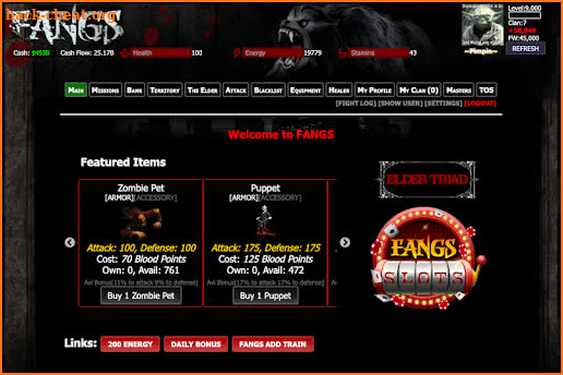 FANGS Vampire Clan screenshot
