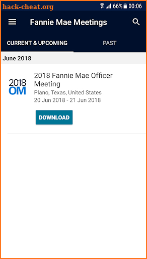 Fannie Mae Meetings screenshot