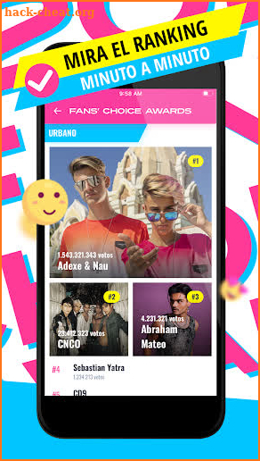 Fans' Choice Awards (FCHA) screenshot
