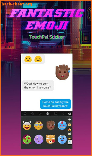 Fantastic Emoji Sticker screenshot