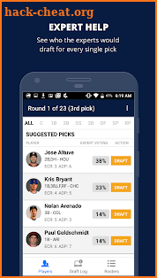 Fantasy Baseball Draft Wizard screenshot