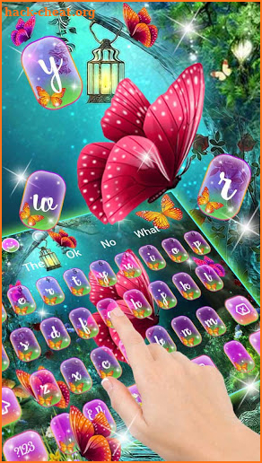 Fantasy Butterfly Keyboard Theme screenshot