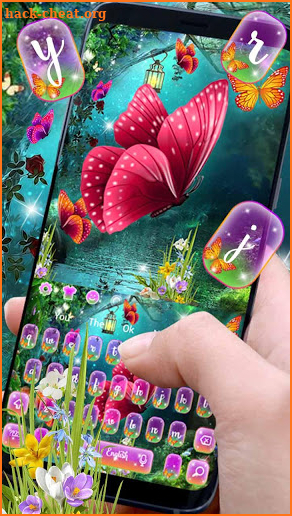 Fantasy Butterfly Keyboard Theme screenshot