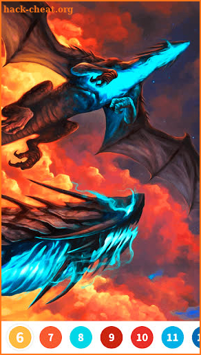 Fantasy Color by Number Game screenshot