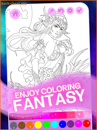 Fantasy Coloring Book screenshot