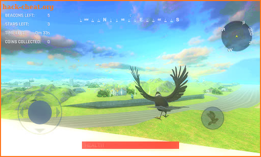 Fantasy Crow flying game screenshot