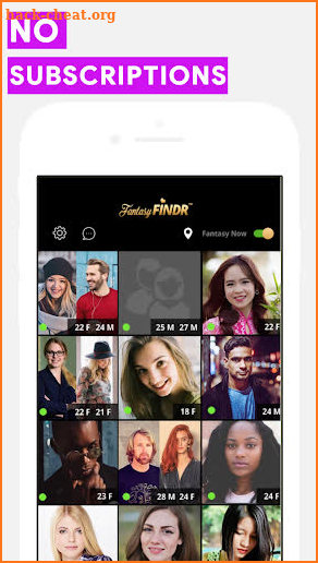Fantasy FINDR: Local Social Networking App screenshot