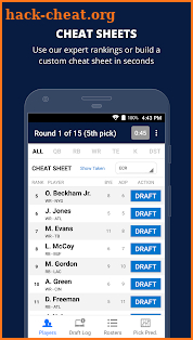 Fantasy Football Draft Wizard screenshot