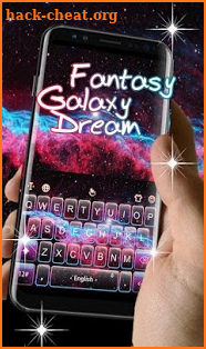 Fantasy Galaxy Dream Keyboard Theme screenshot